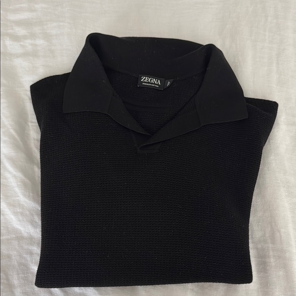 ZEGNA ✨never used✨ Black Polo Shirt for Men - size L - Picture 4 of 7